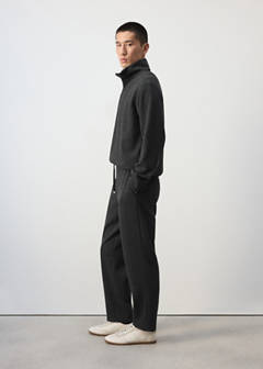 Joggers with elasticated waistband and drawstring — Dark Grey 5