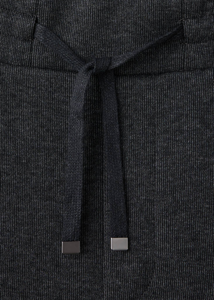 Joggers with elasticated waistband and drawstring — Dark Grey