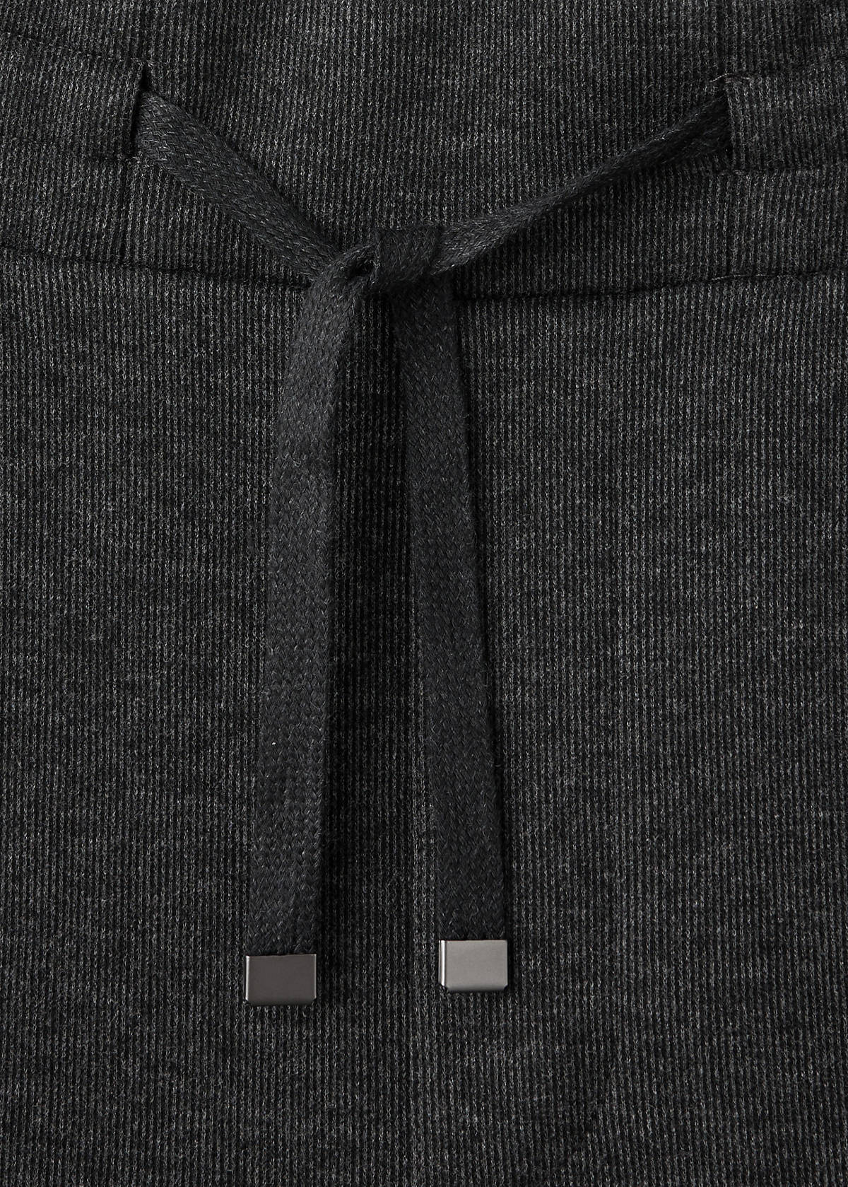 Joggers with elasticated waistband and drawstring — Dark Grey