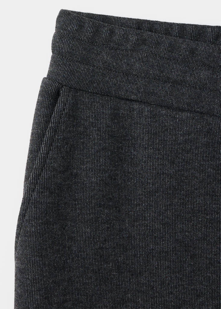 Joggers with elasticated waistband and drawstring — Dark Grey