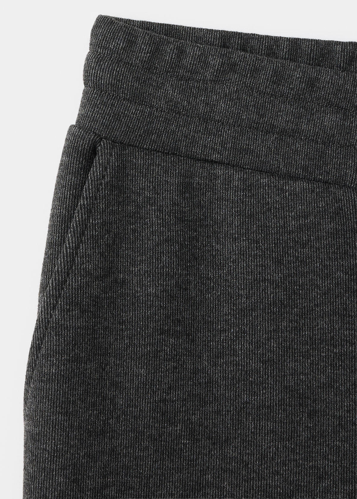 Joggers with elasticated waistband and drawstring — Dark Grey