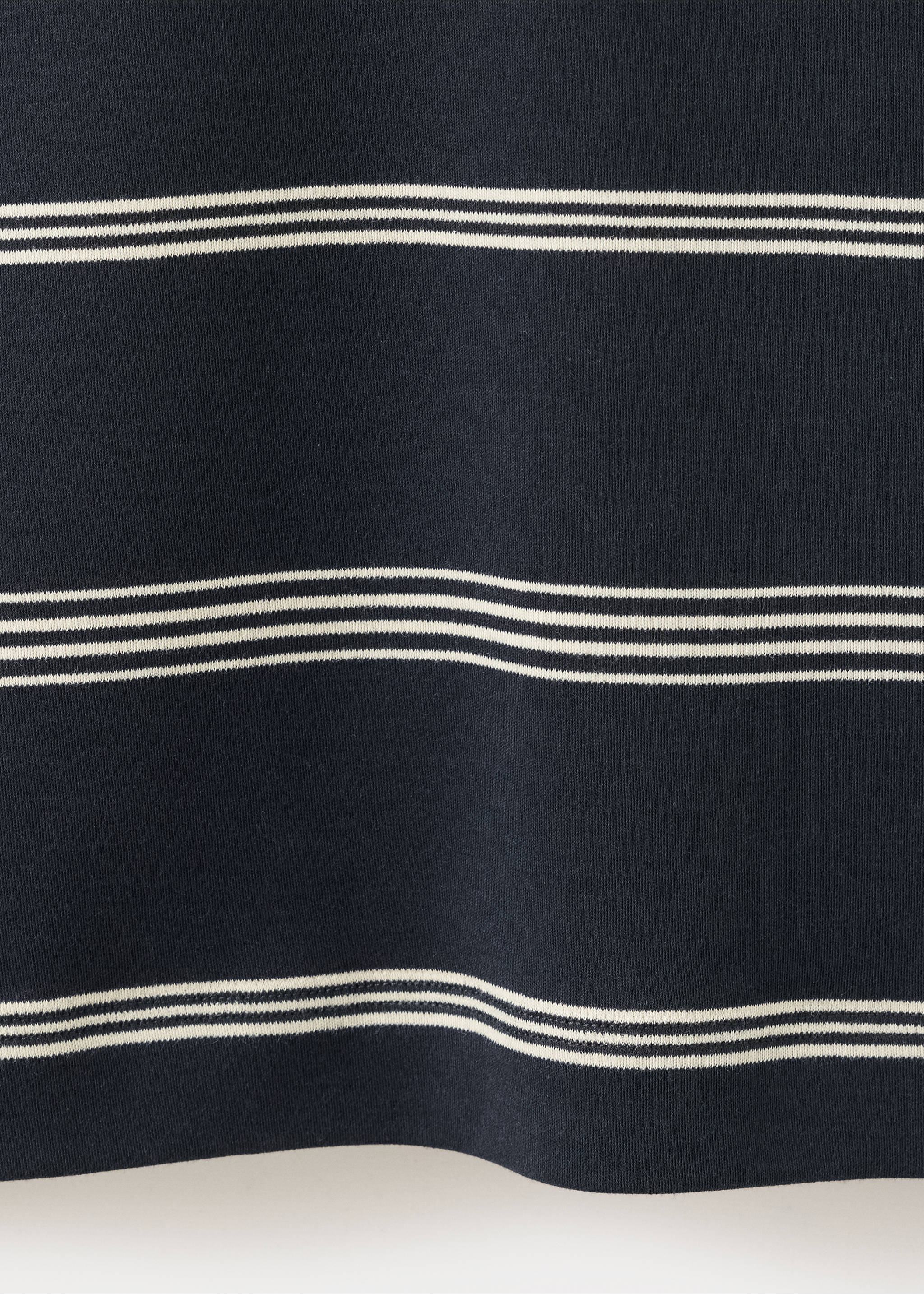 100% cotton striped t-shirt - Details of the article 0, Navy. Ref: 37065998-00.
