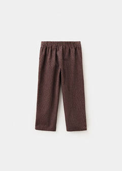 Polka-dot corduroy trousers — Brown 5