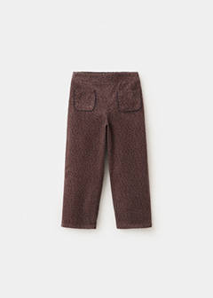 Polka-dot corduroy trousers — Brown 2