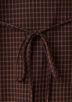 Fitted houndstooth shirt — Brown 7