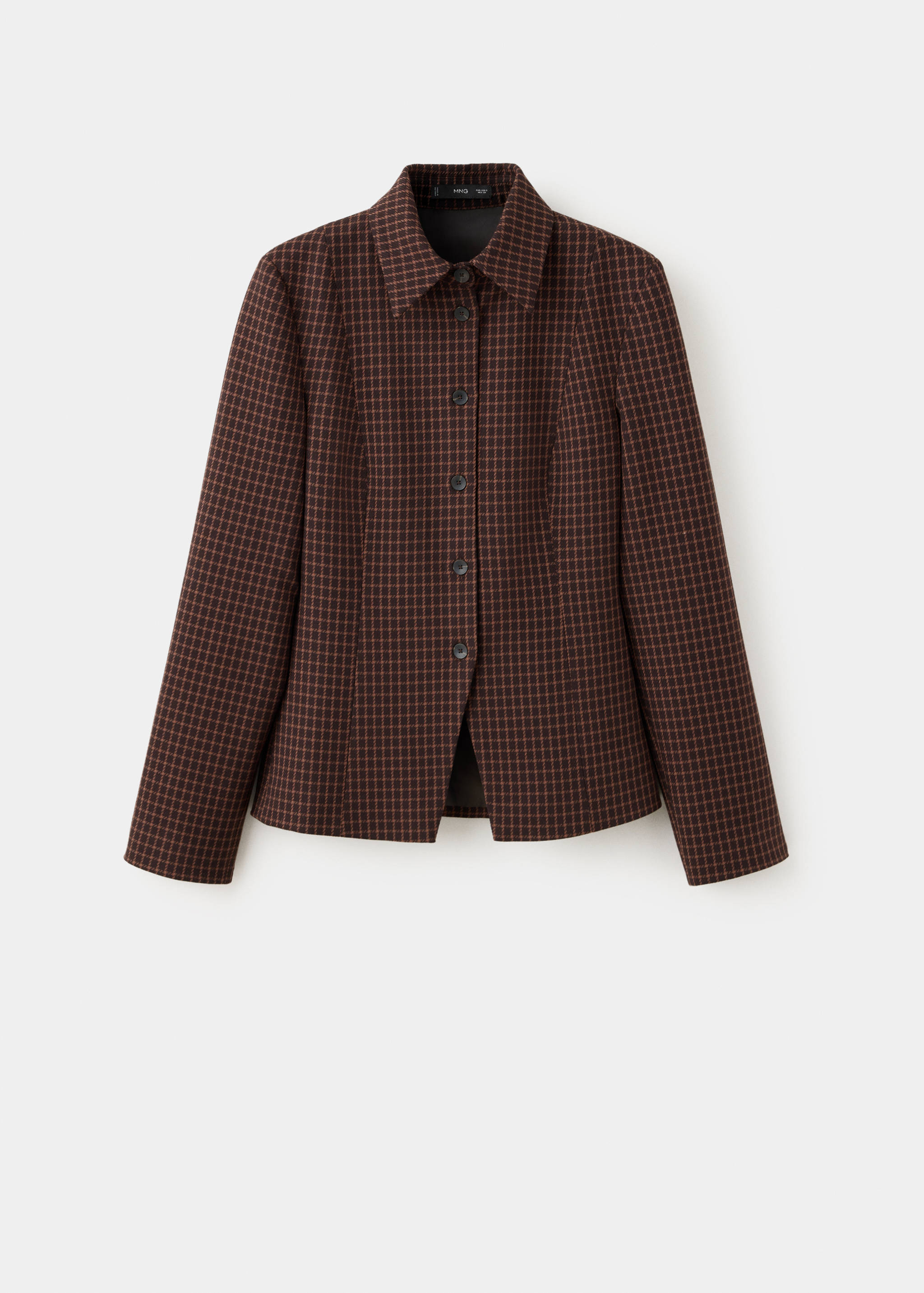 Fitted houndstooth shirt - Article without model