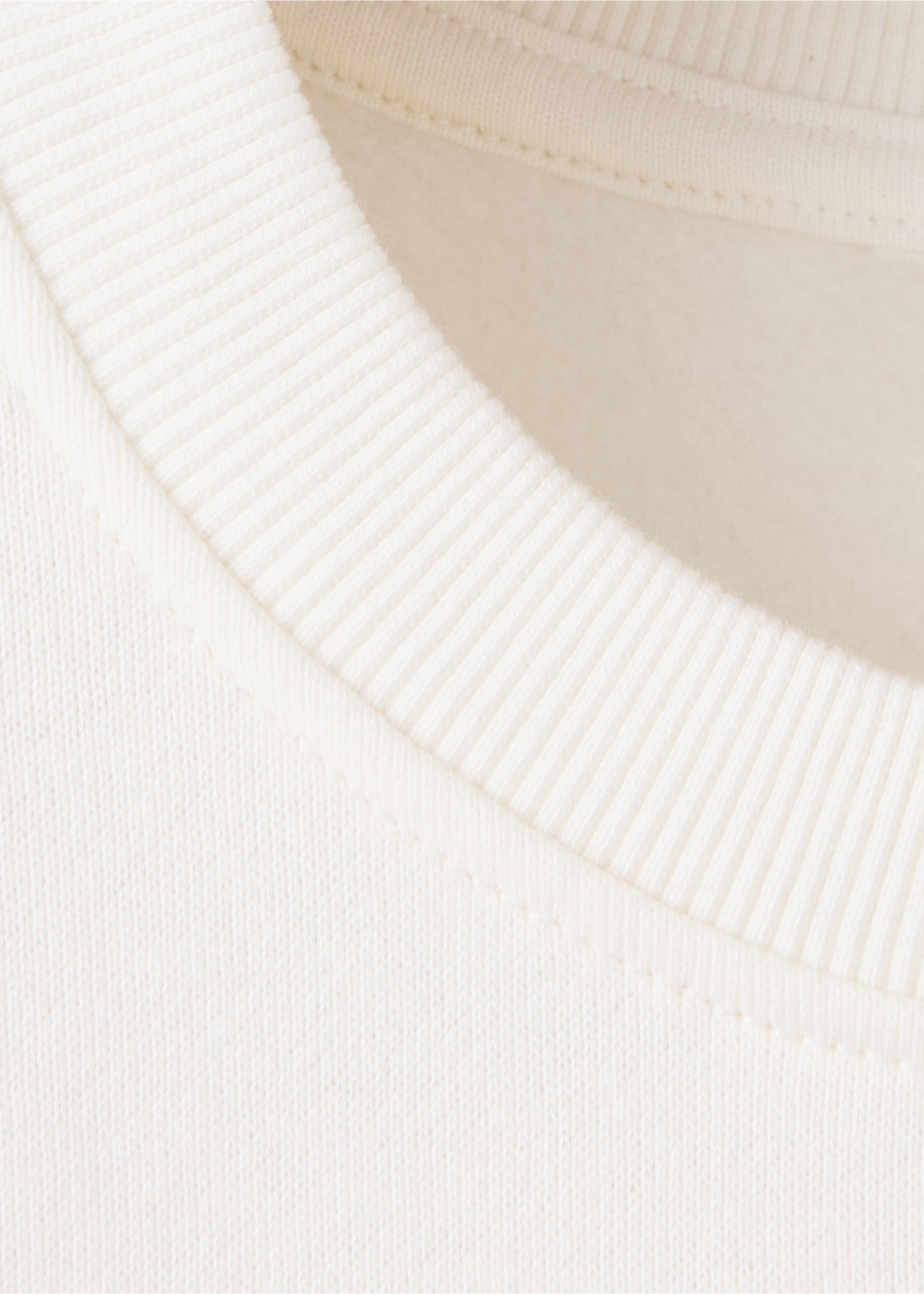 Printed sweatshirt 100% cotton - Details of the article 8, Off White. Ref: 37066003-00.