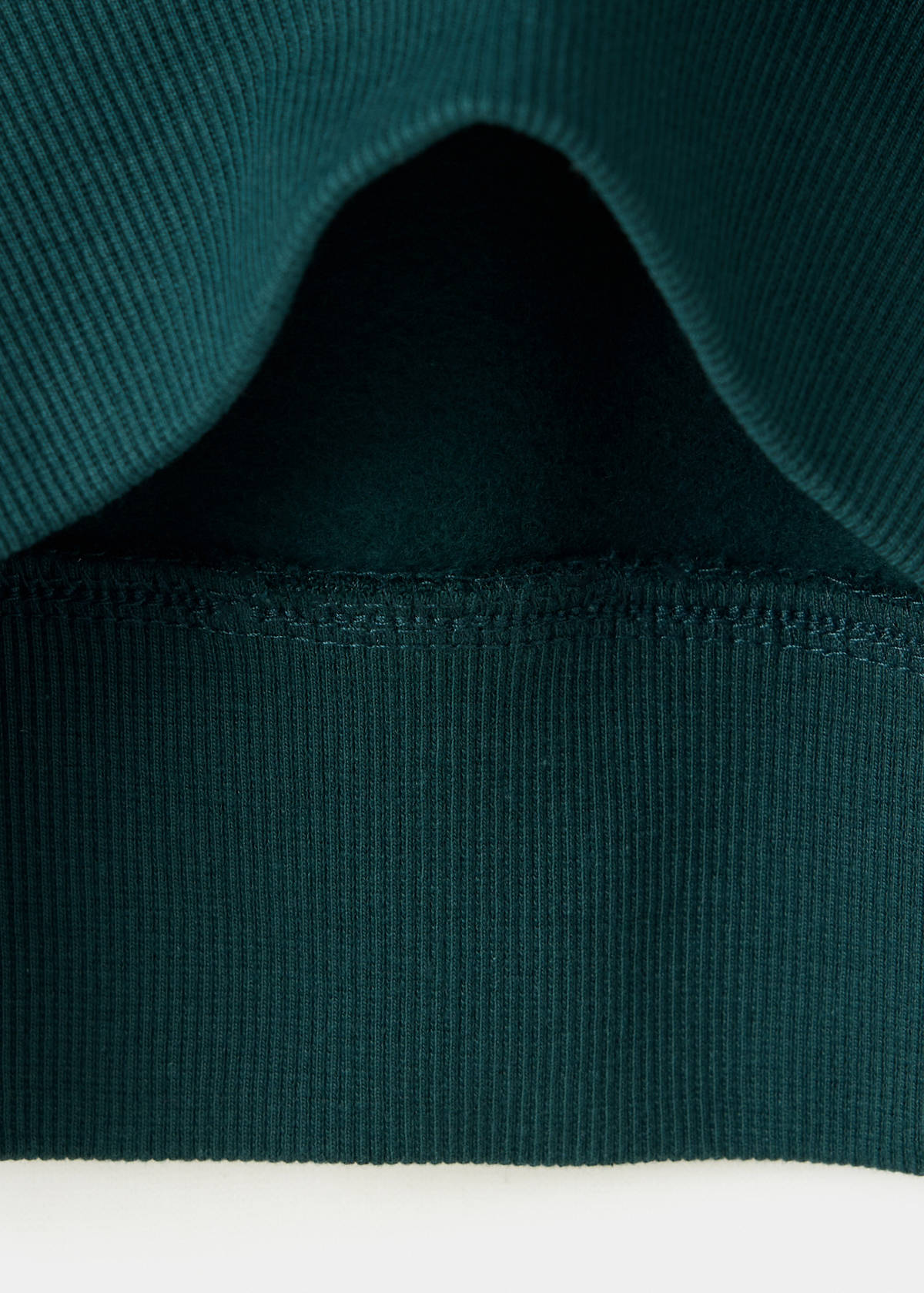 Printed sweatshirt 100% cotton — Dark Green