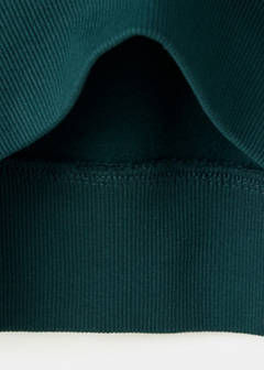 Printed sweatshirt 100% cotton — Dark Green 6