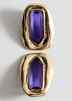 Volume relief earrings — Gold 4