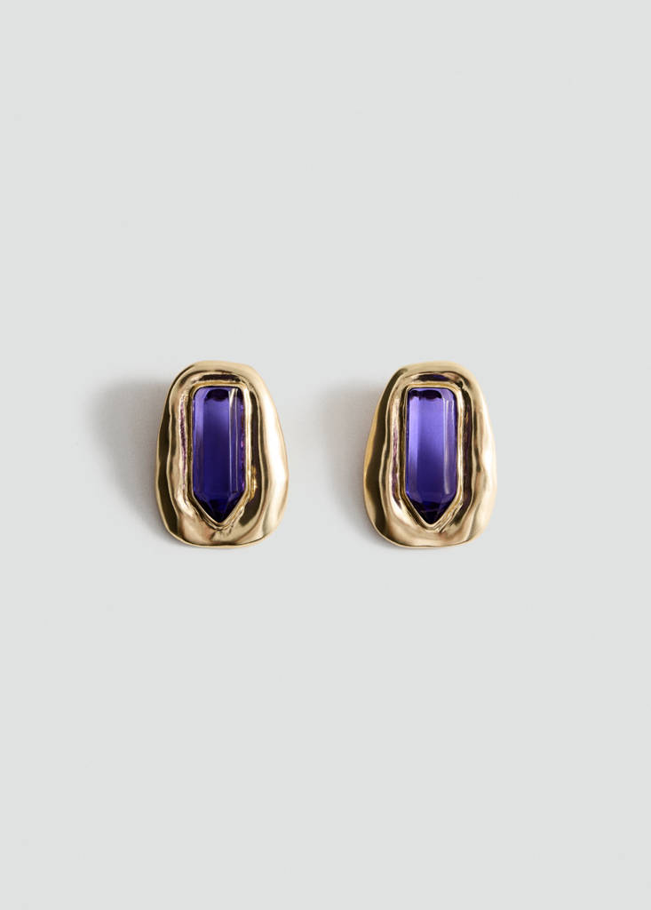 Volume relief earrings — Gold