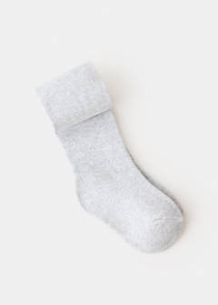 Knitted tights — Light Heather Grey 2