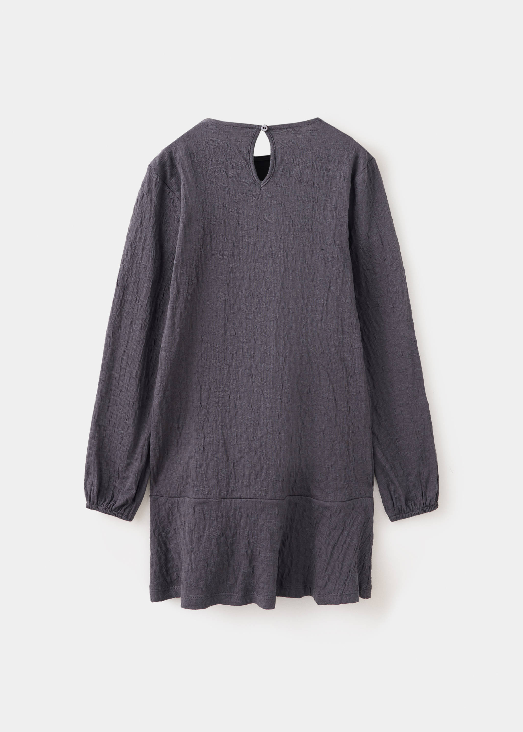 Textured ruched side dress - Reverse of the article