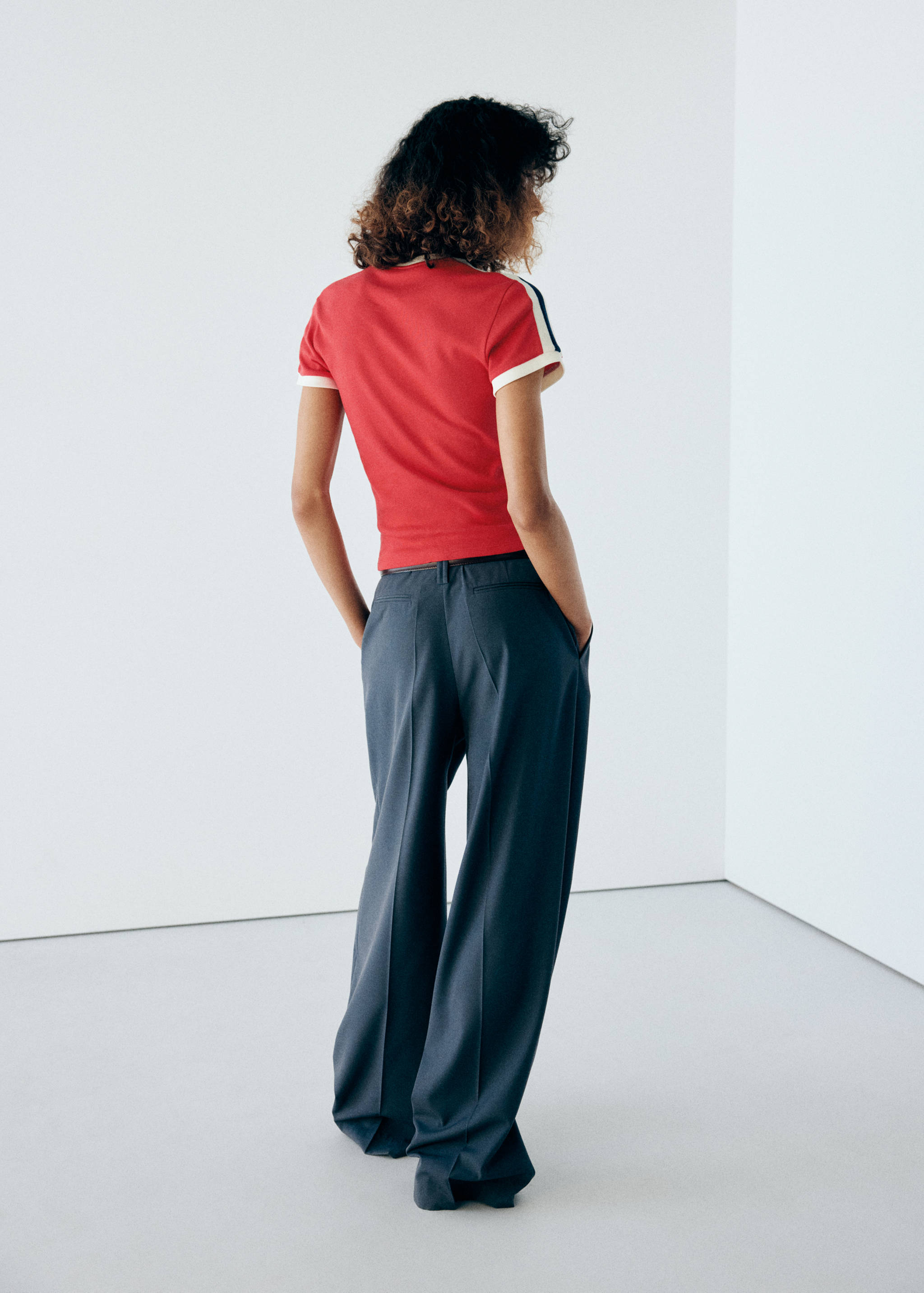 T-shirt détails contrastants - Verso de l’article