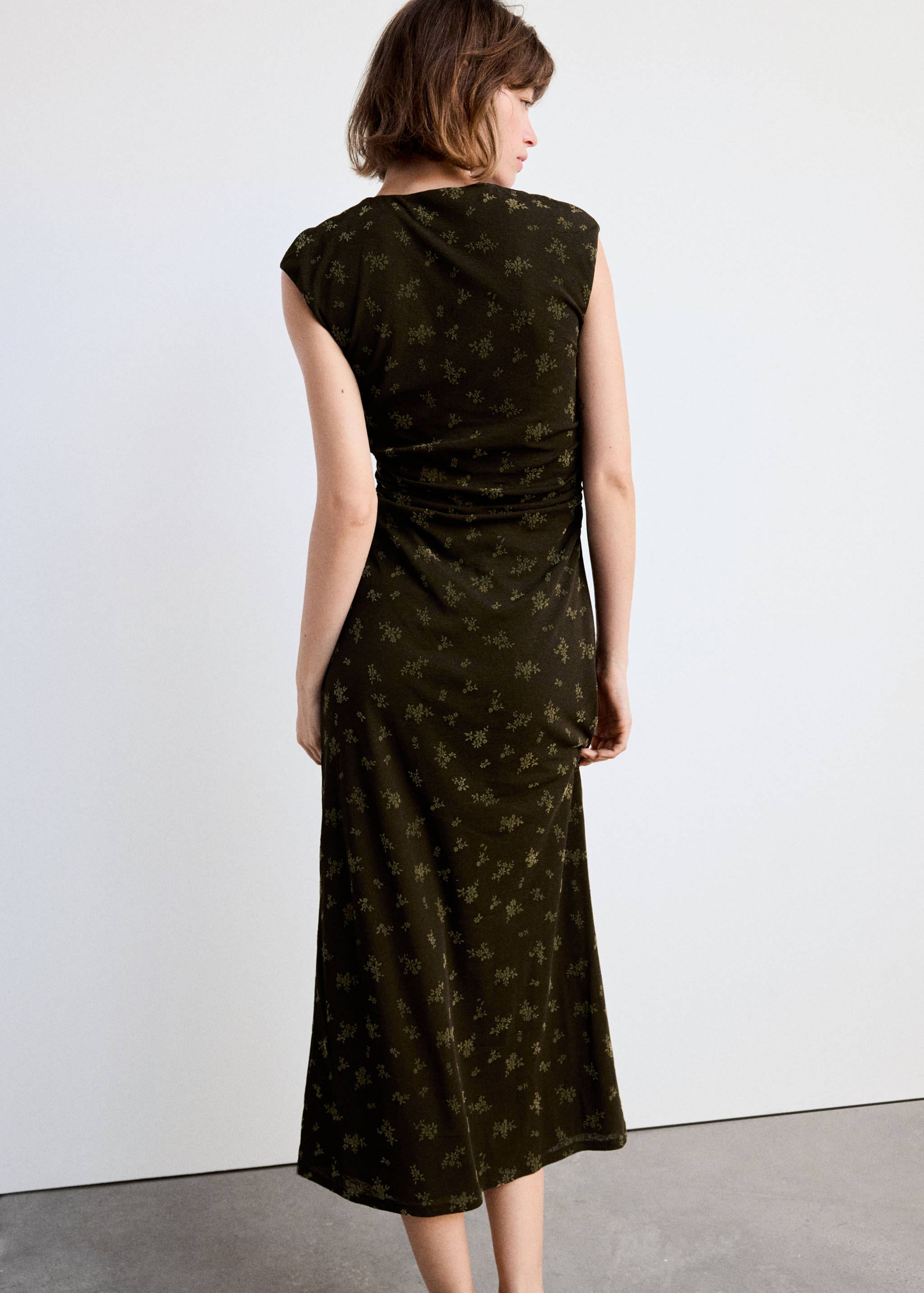 Ruched devoré dress - Reverse of the article