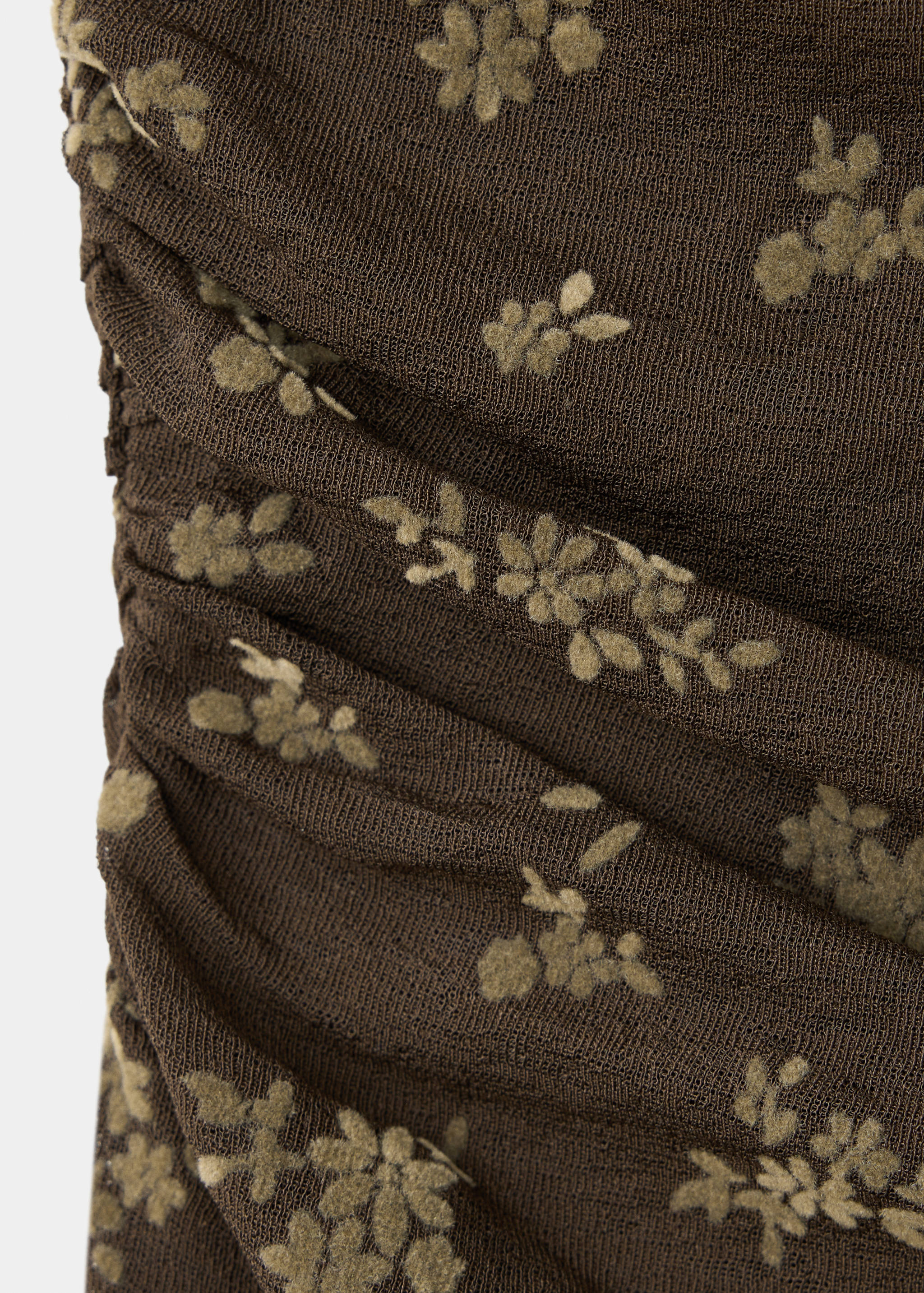 Ruched devoré dress - Details of the article 0