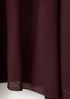 Skirt with gathers and an asymmetrical hemline — Burgundy 7