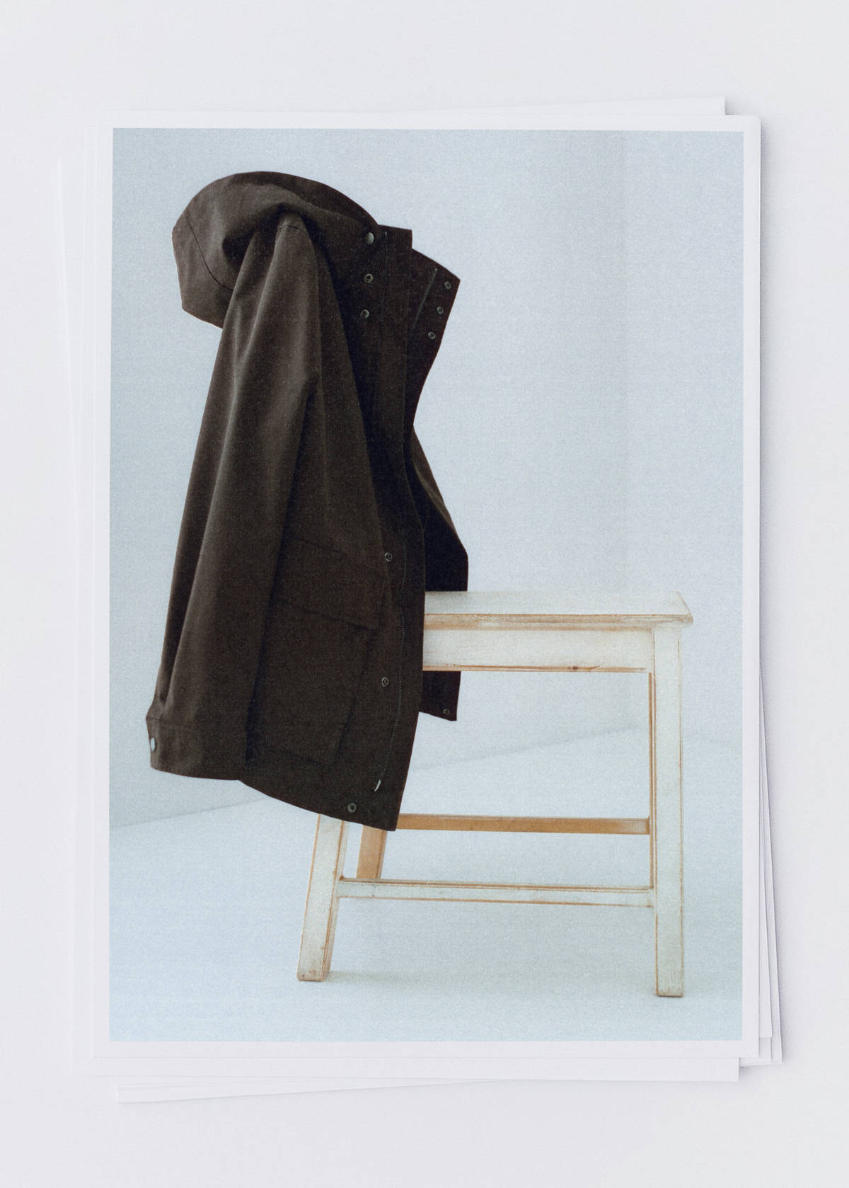 Cotton-blend parka with detachable hood — Brown