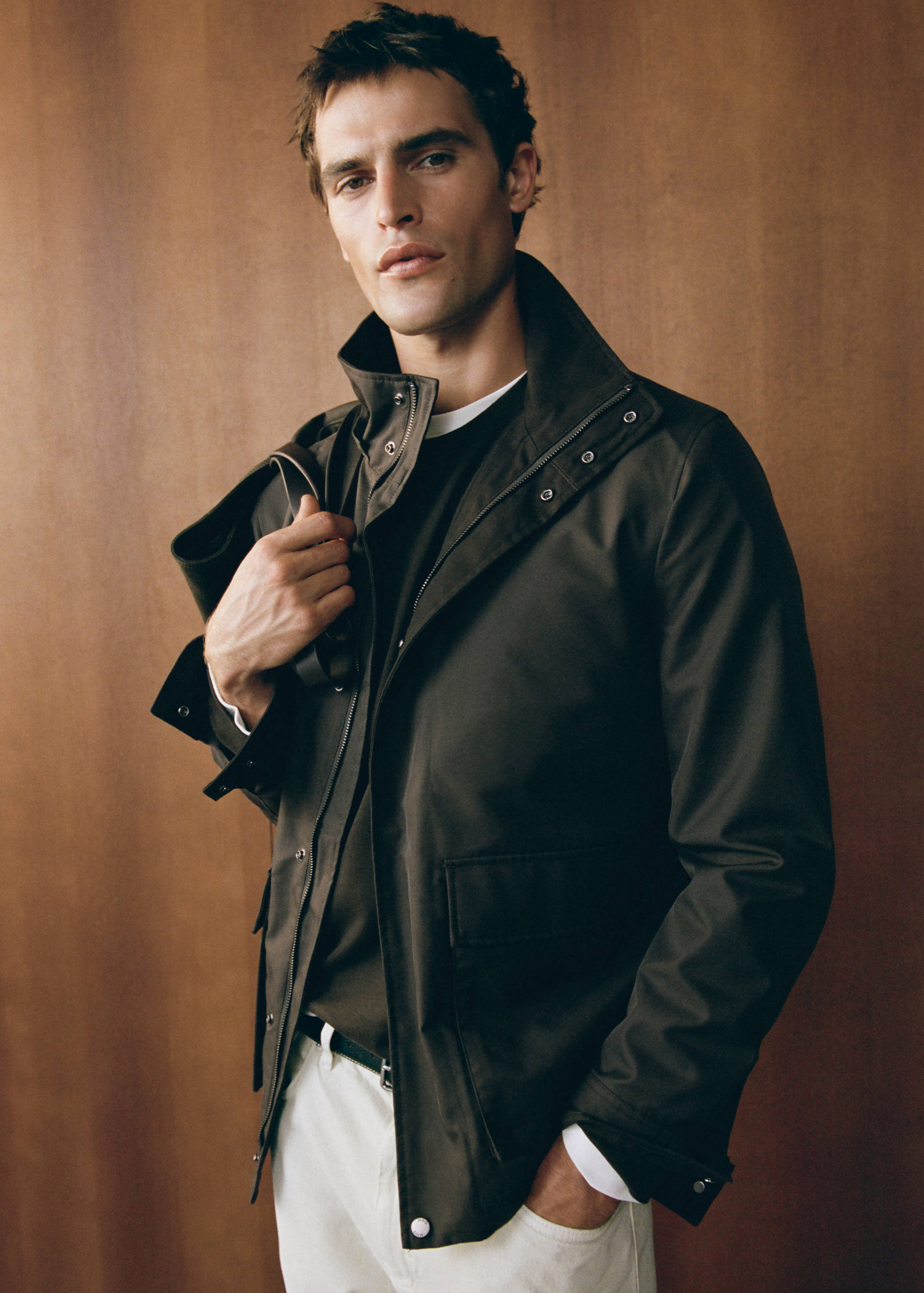 Cotton-blend parka with hood - Details of the article 6