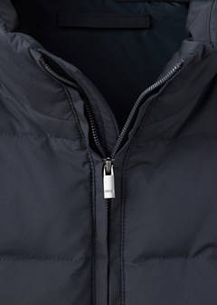Water-repellent padded gilet, 80% down — Night Blue 8