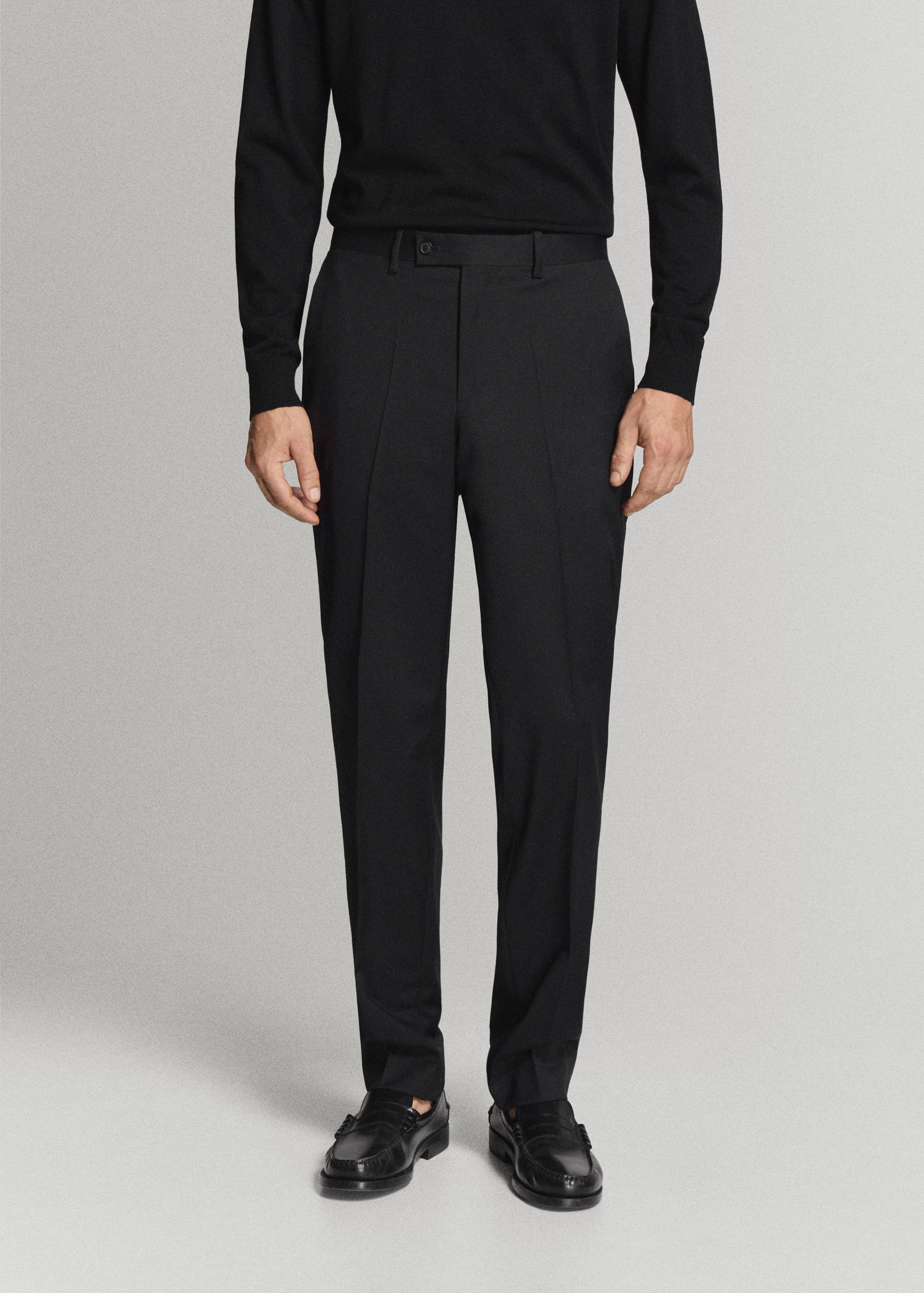 Pantalon costume Turín 100 % laine - Plan moyen
