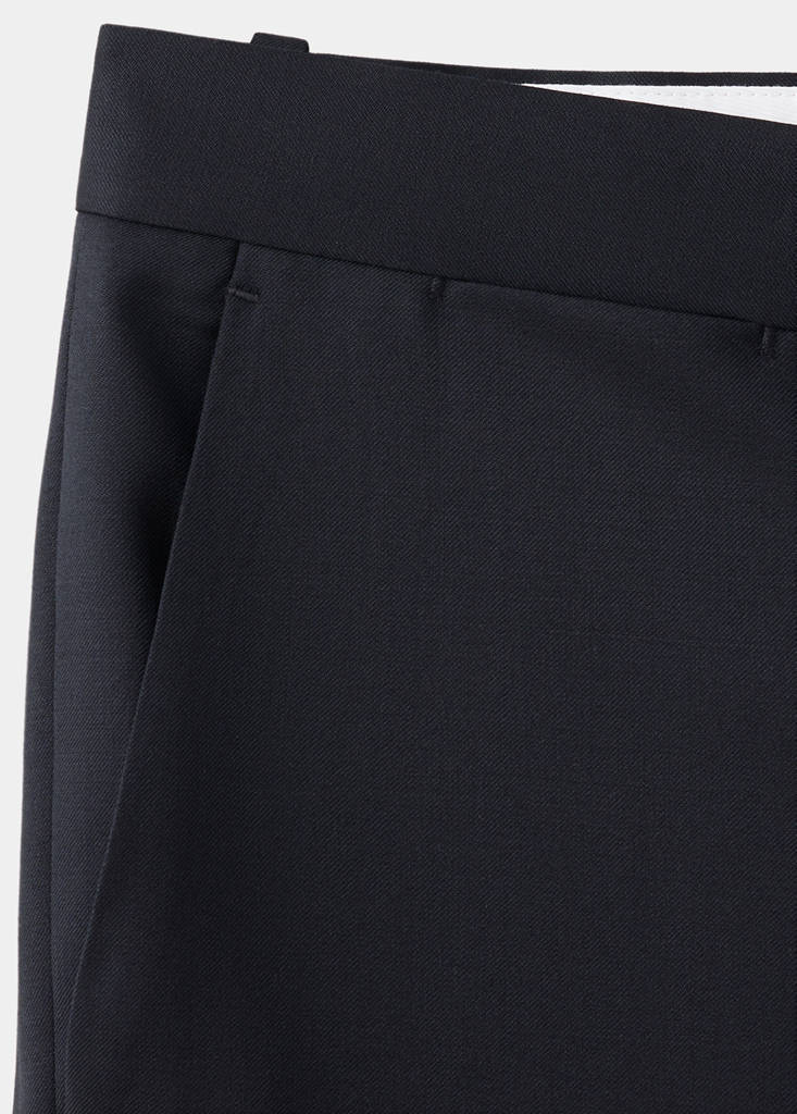 Turin 100% wool suit trousers — Black