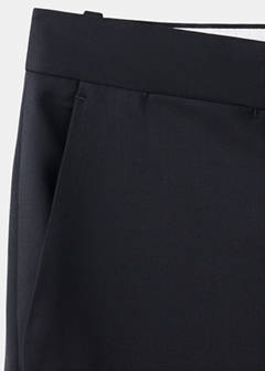 Turin suit trousers, 100% virgin wool, slim fit — Black 8