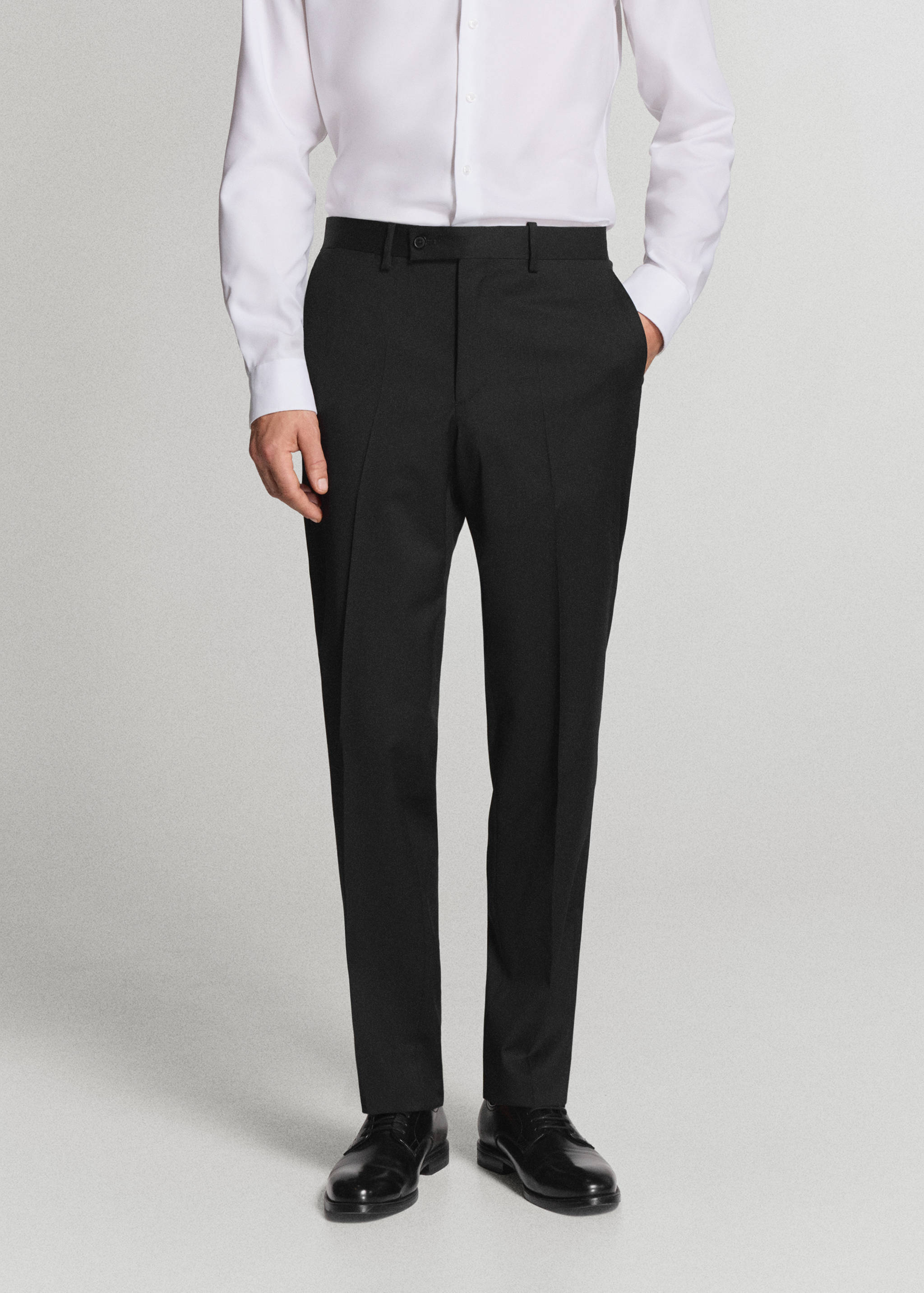 Pantalón traje Turín 100% lana - Plano medio
