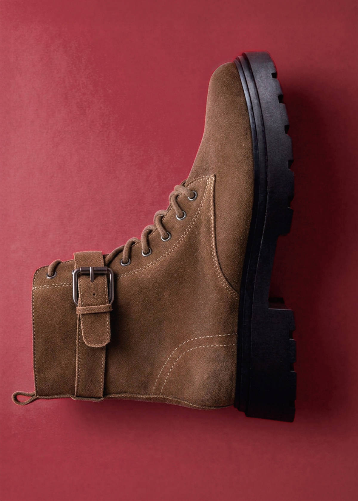 Buckle ankle boots — Brown