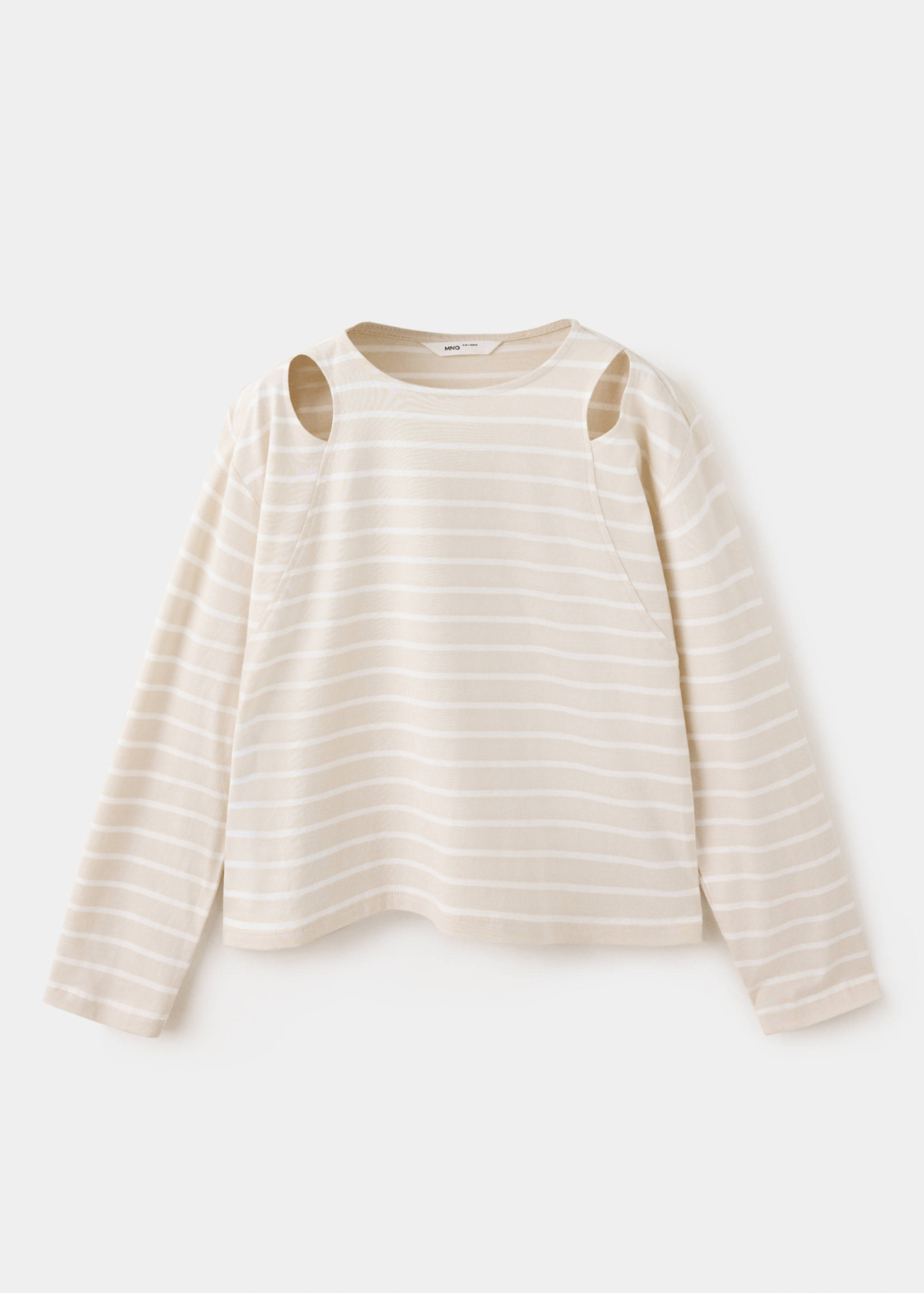 Cut-out striped T-shirt - Zboží bez modelu