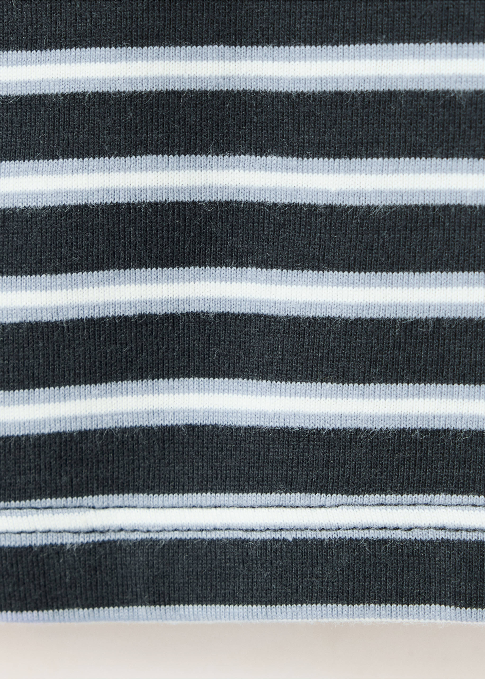 Cut-out striped T-shirt - Detail zboží 0, Námořnická modrá. Ref: 37066331-00.