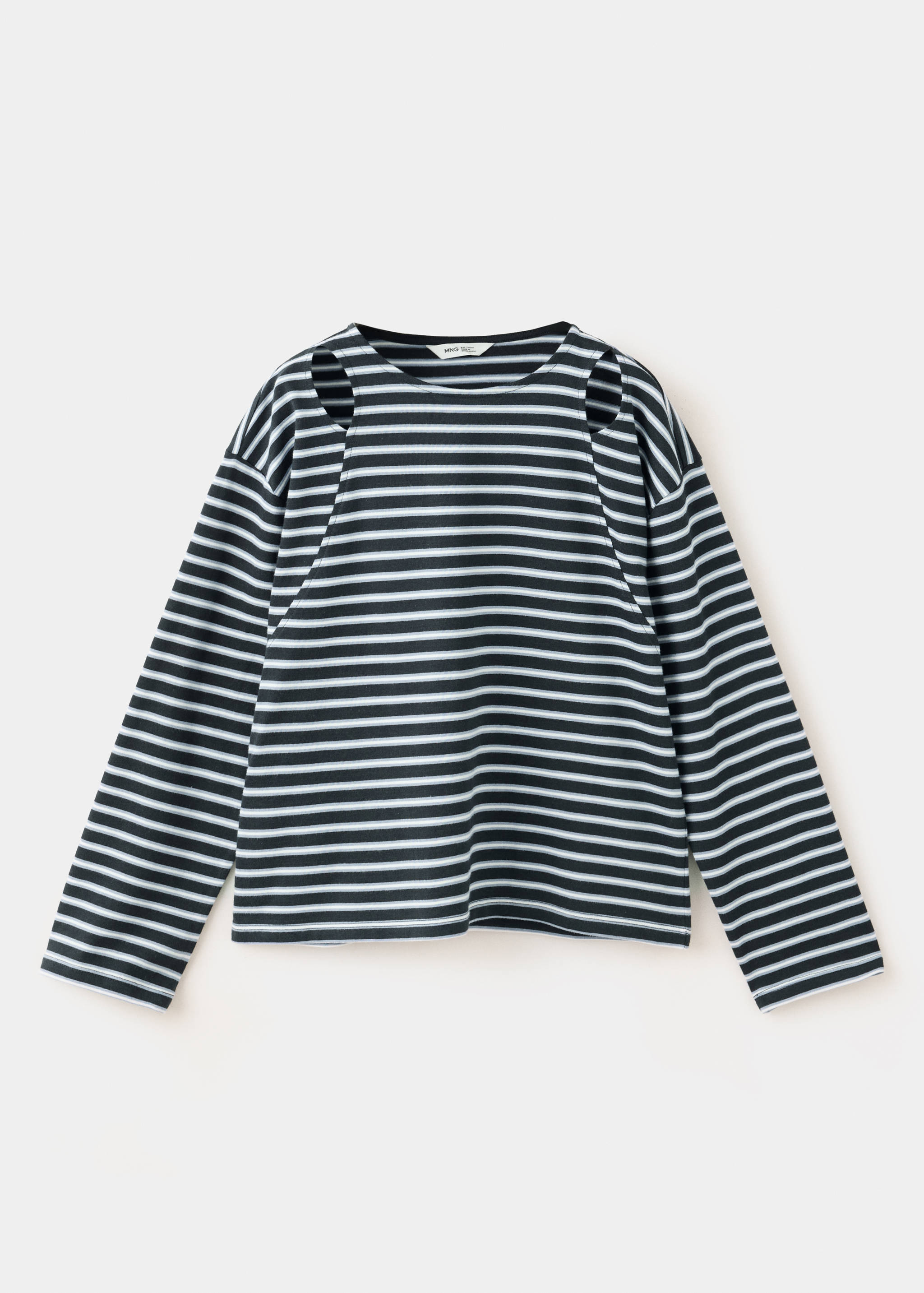 Cut-out striped T-shirt - Zboží bez modelu