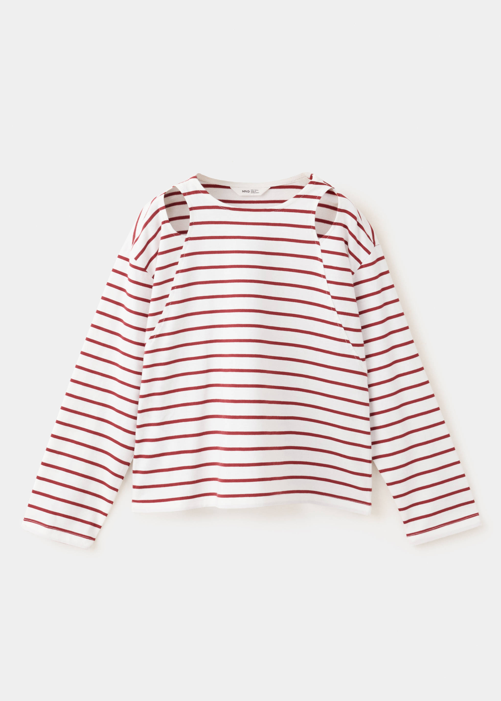 Cut-out striped T-shirt - Zboží bez modelu
