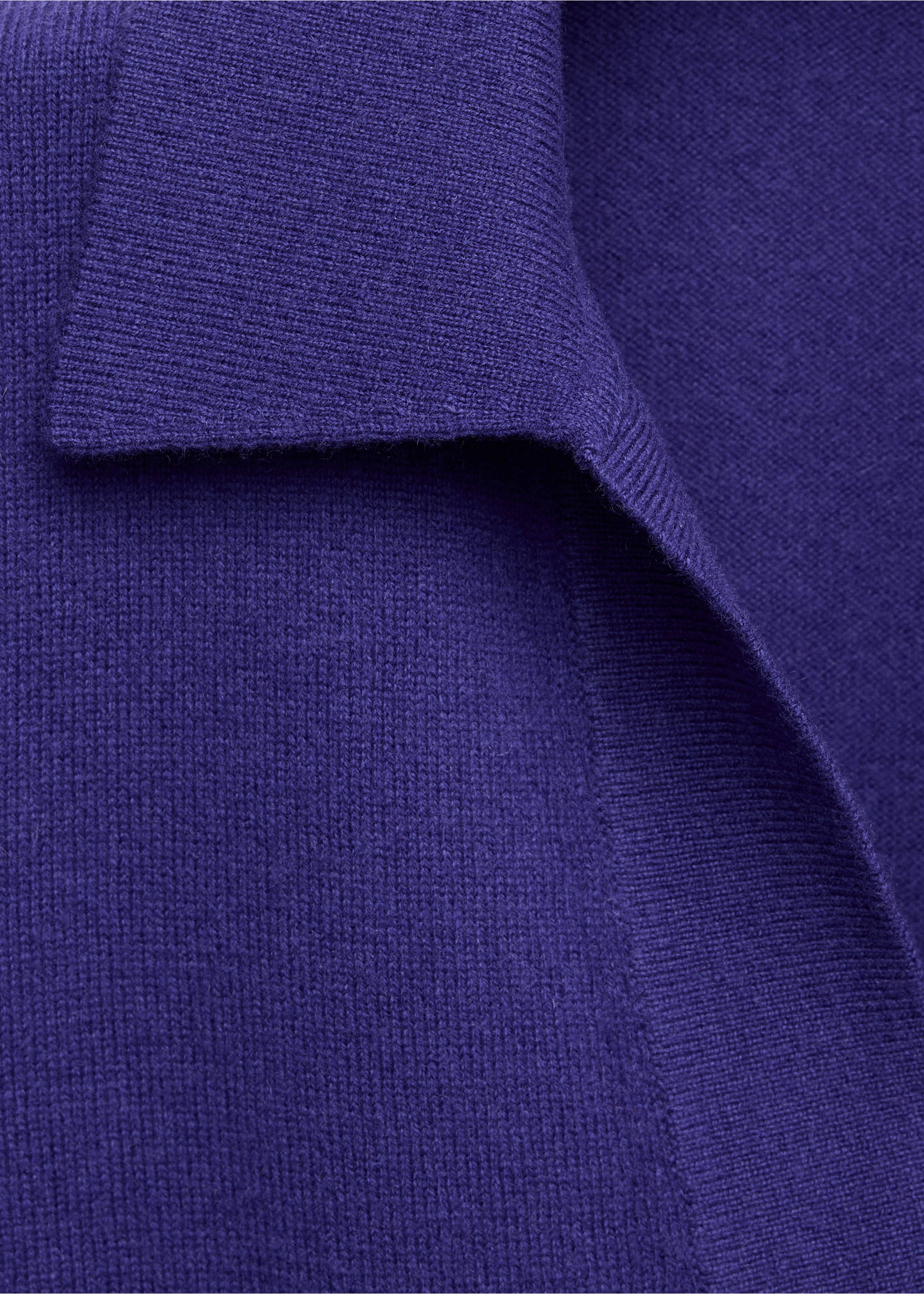 Wollpullover mit Polohemd-Kragen - Detail des Artikels 8, Lila. Ref: 37066335-00.