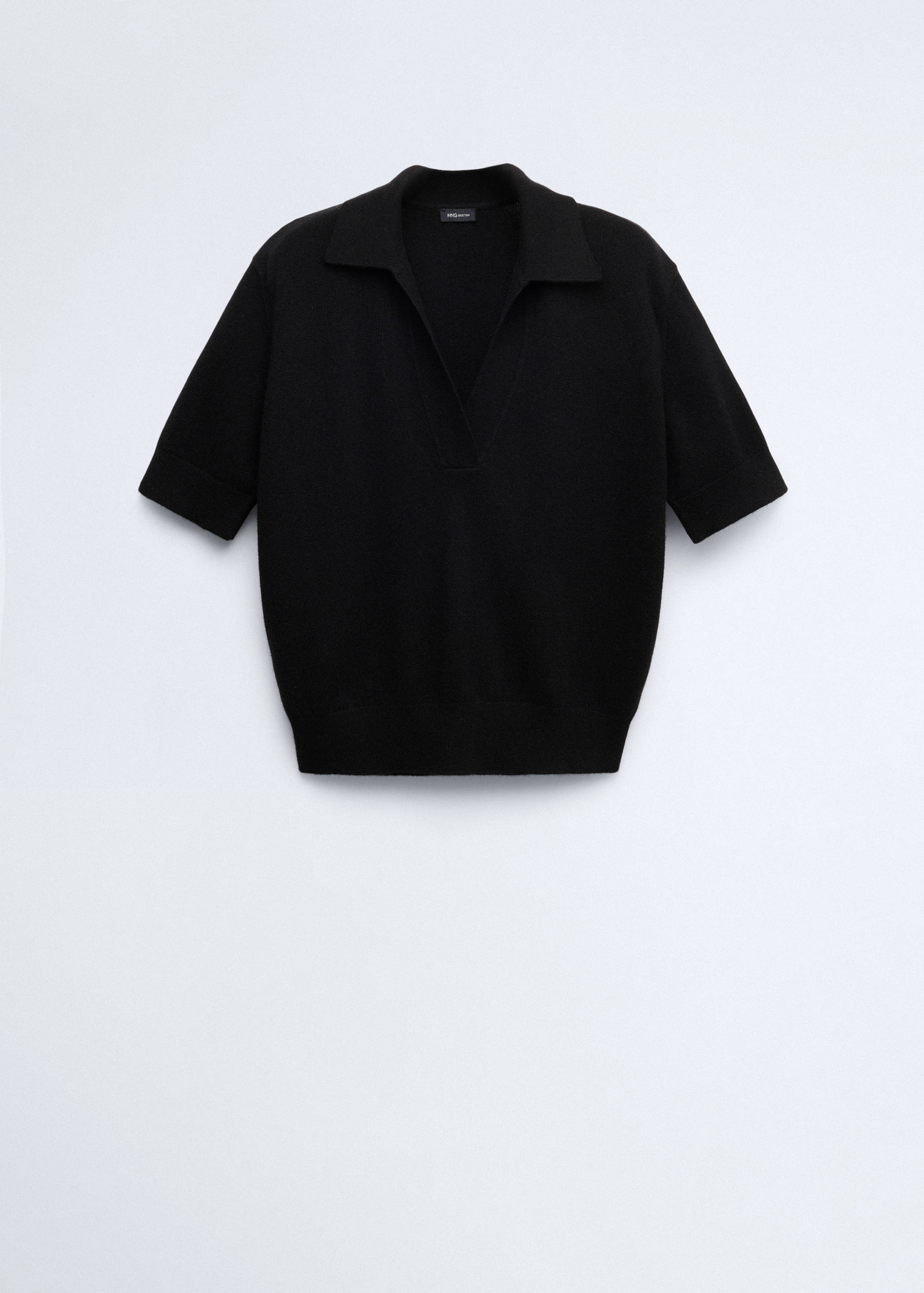 Polo collar wool sweater - Article without model