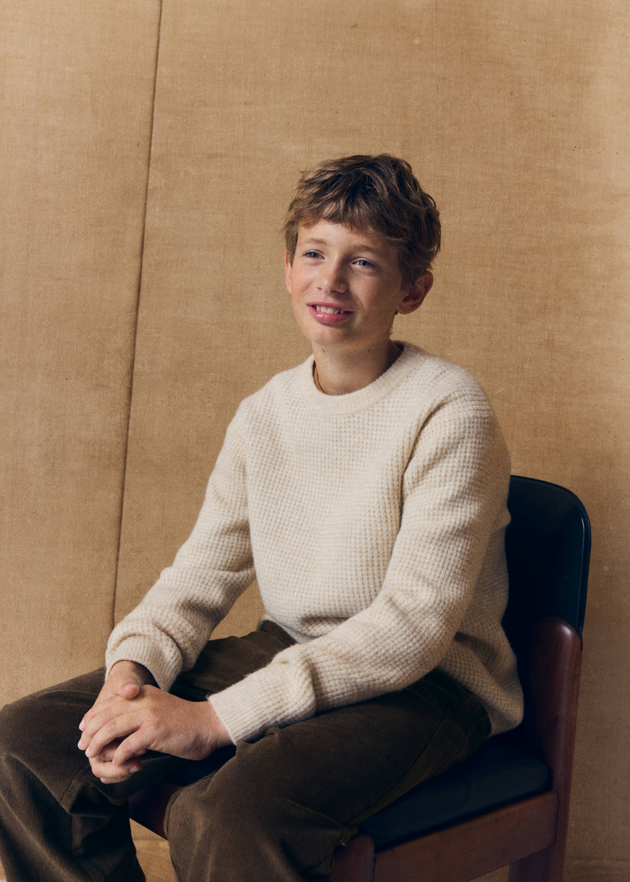 Oversized waffle-knit jumper - Details of the article 5