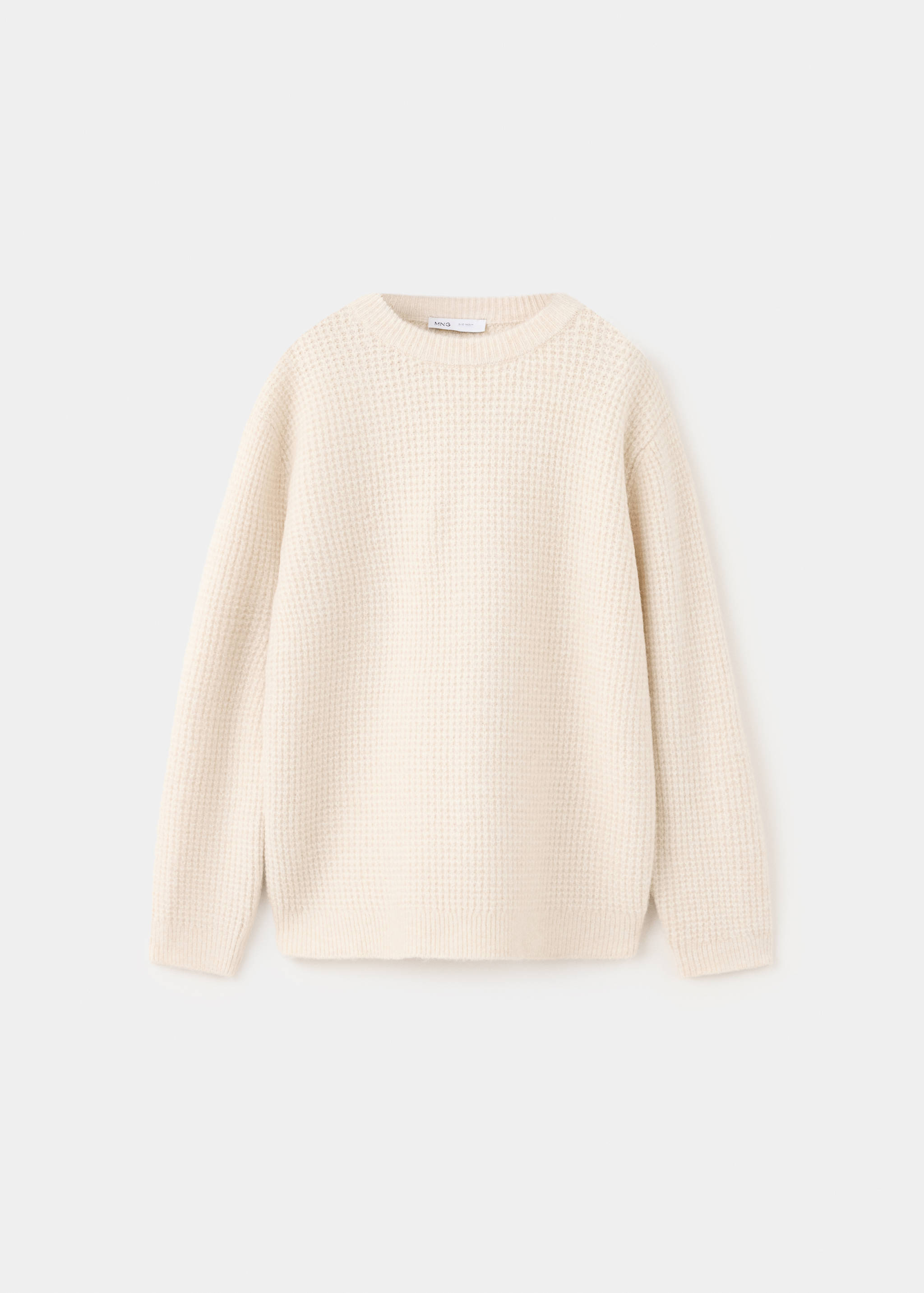 Oversized waffle-knit jumper - Article without model