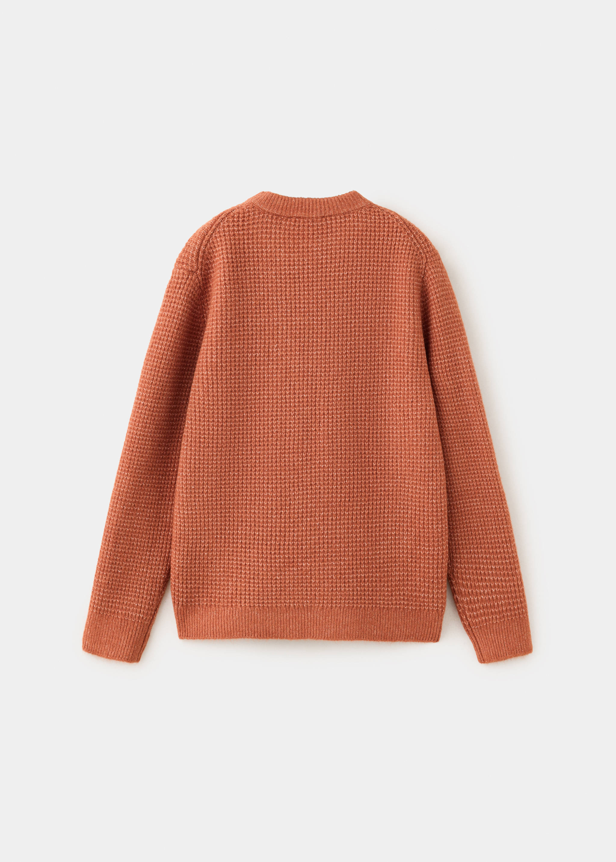 Oversized waffle-knit jumper - Reverse of the article