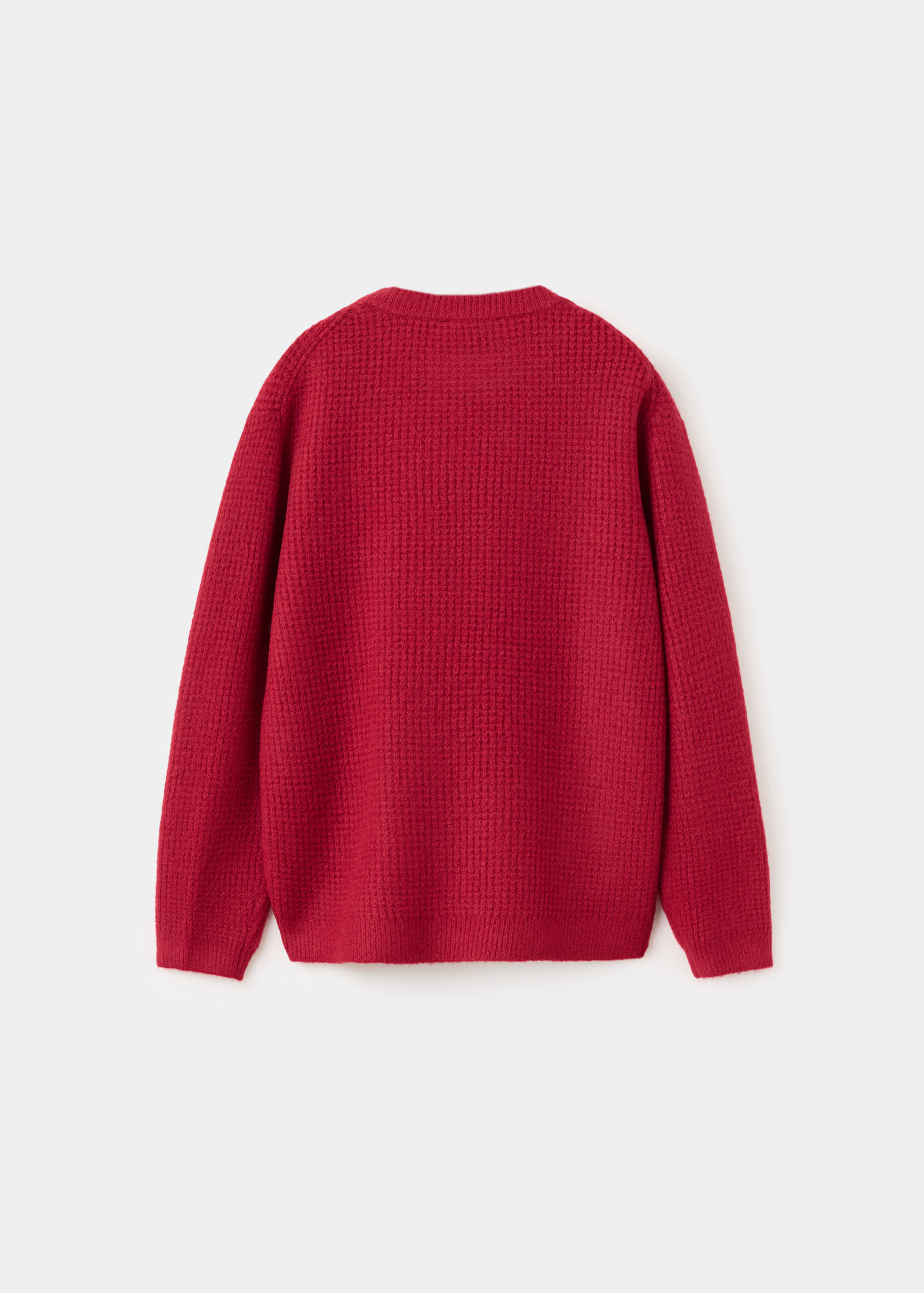 Oversized waffle-knit jumper - Reverse of the article