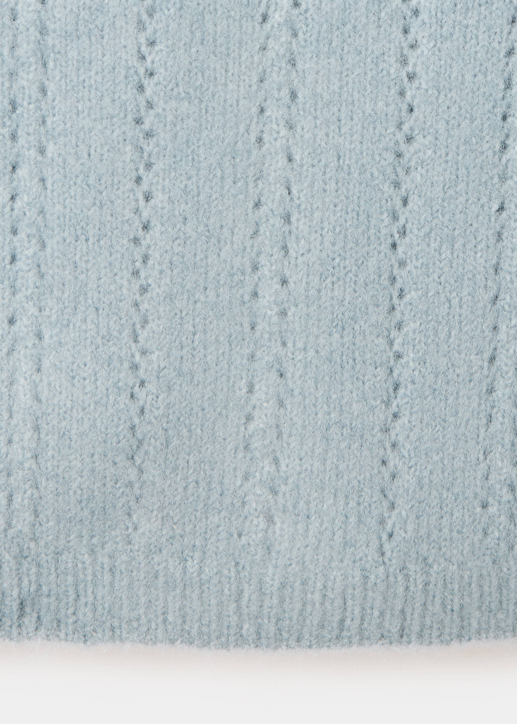 Openwork detail knit cardigan - Details of the article 0