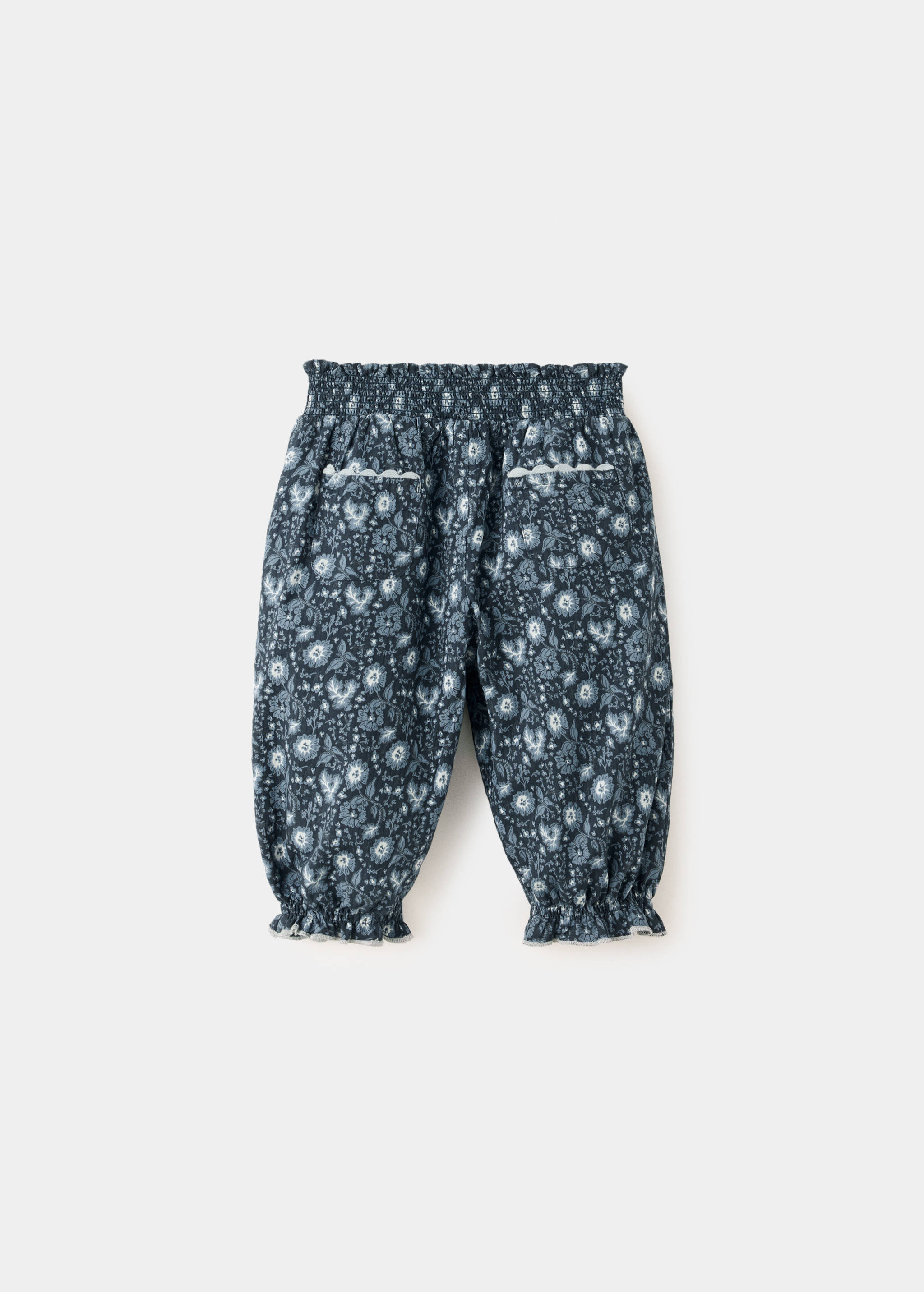 Pantalón bombacho flores - Reverso del artículo