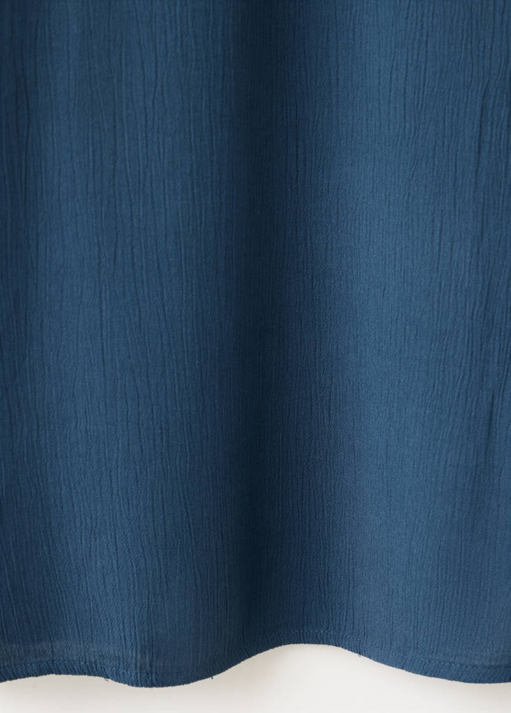 Textured skirt with stud details — Petrol Blue