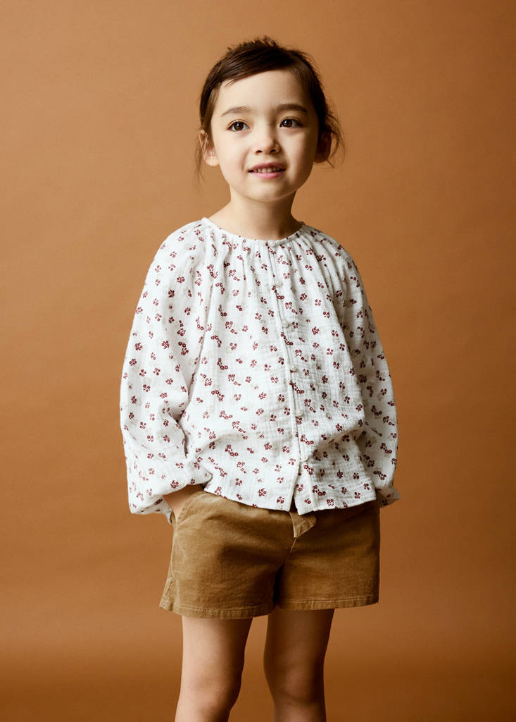 Floral print blouse — Off White