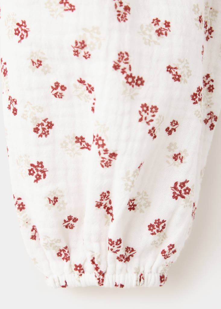 Floral print blouse — Off White