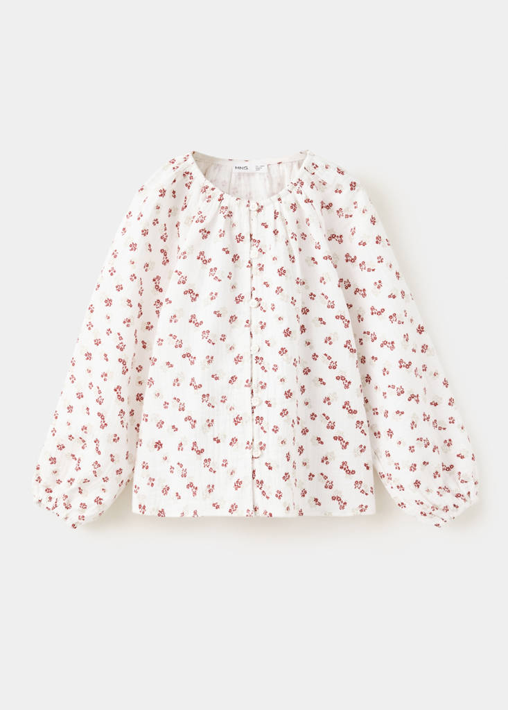 Floral print blouse — Off White
