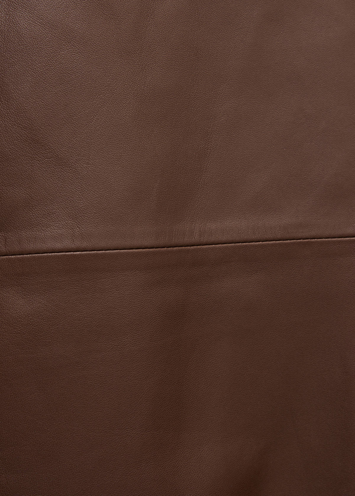 Flared leather trousers — Brown