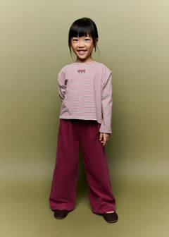 Pleated corduroy trousers — Red 2