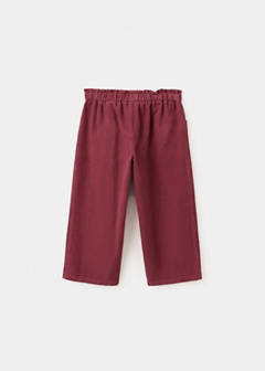 Pleated corduroy trousers — Red 5