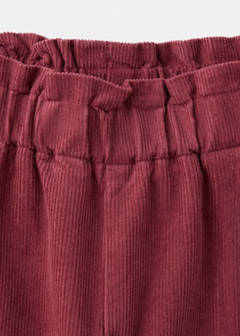 Pleated corduroy trousers — Red 6