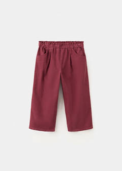 Pleated corduroy trousers — Red 3